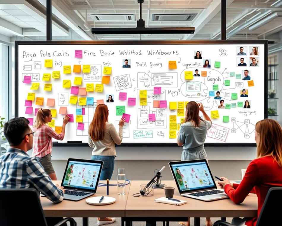 collaborative whiteboard app features