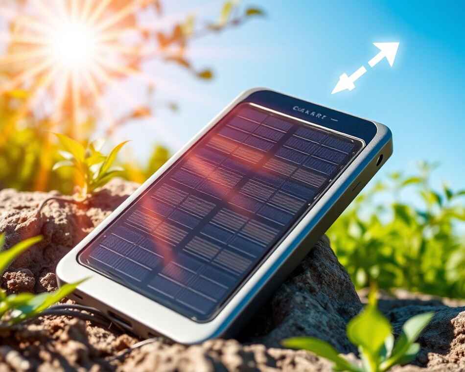 Solar power bank charging efficiency